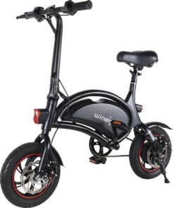 Windgoo - B3 Elektrische Long-Range E-Bike Met Trappers - E-bike - 25Km / H - Zwart -Optimaal Fietsenreeksen Winkel 1007x1200
