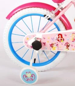 Volare Disney Princess Kinderfiets - Meisjes - 16 Inch - Roze Blauw - Twee Handremmen -Optimaal Fietsenreeksen Winkel 1040x1200
