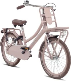Valetta Cargo - Transportfiets - Meisjesfiets - 20 Inch - Mat Flamingo -Optimaal Fietsenreeksen Winkel 1056x1200
