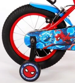 Spider-Man Kinderfiets - Jongens - 14 Inch - Rood/Blauw - Twee Handremmen -Optimaal Fietsenreeksen Winkel 1087x1200