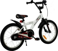 2Cycle Biker Kinderfiets - 18 Inch - Wit - Jongensfiets -Optimaal Fietsenreeksen Winkel 1200x1067 2