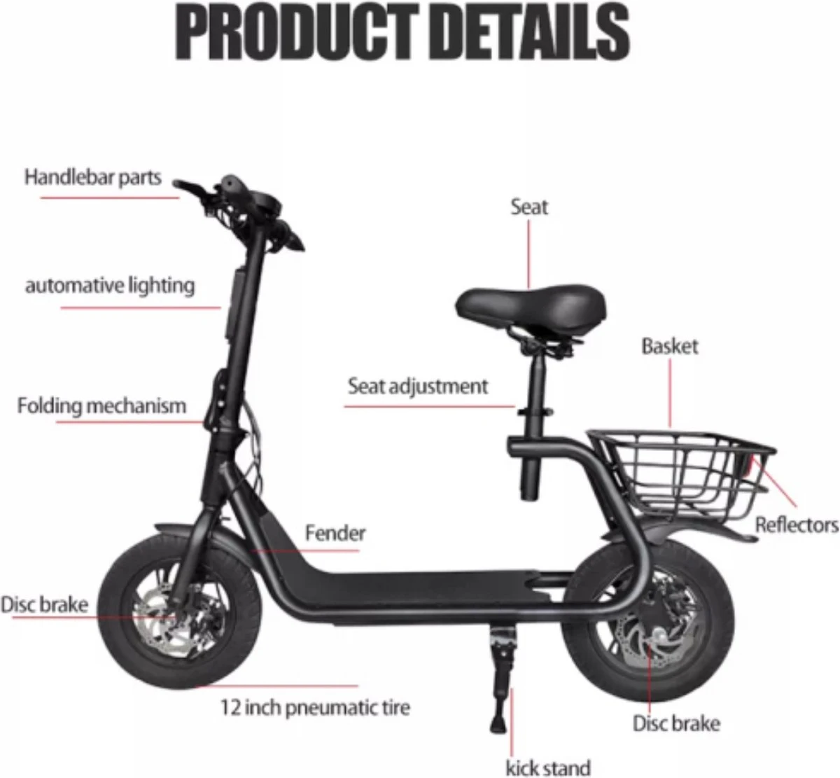 Gyro Elektrische Mini-scooter - Opvouwbaar 4 Gyro Elektrische Mini-scooter - Opvouwbaar - Afbeelding 2