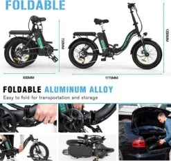 HITWAY E Bike Fat Tire Urban Opvouwbare Elektrische Fiets, 20 Inch, 250W/36V/11,2Ah Batterij Voor Heren En Dames -Optimaal Fietsenreeksen Winkel 1200x1134