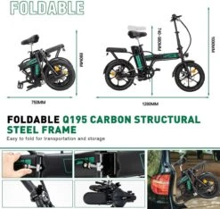 HITWAY Elektrische Fiets Voor, Stadsfietsen Opvouwbaar, E-BIKE, 7.5Ah Batterij, 250W Motor, Actieradius Tot 45 Km - BK5 -Optimaal Fietsenreeksen Winkel 1200x1138