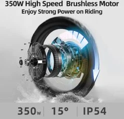 F-Wheel DYU A5 - Elektrische Vouwfiets - E Bike - 14 Inch - 7.5 Ah - 25km/u - Zwart -Optimaal Fietsenreeksen Winkel 1200x1154