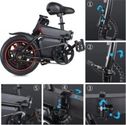 Windgoo B-20 Elektrische Vouwfiets - Snelheid 20 Km/h - 15 Km Bereik - Schijfremmen -Optimaal Fietsenreeksen Winkel 1200x1187