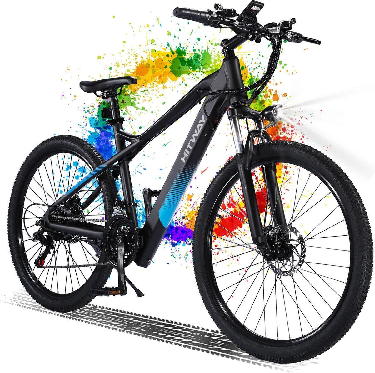 HITWAY 26" Elektrische Mountainbike, 35-70KM Power Assist-fietsen Voor Mannen En Vrouwen, 48V/7,5Ah/250W Krachtige E-bike 3 HITWAY 26" Elektrische Mountainbike, 35-70KM Power Assist-fietsen Voor Mannen En Vrouwen, 48V/7,5Ah/250W Krachtige E-bike