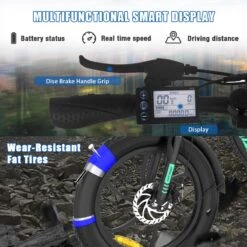 HITWAY Elektrische Fiets - E-Bike - 20 Inch- Fatbike - 250 W- Shimano 7 Versnellingen -Optimaal Fietsenreeksen Winkel 1200x1200 114