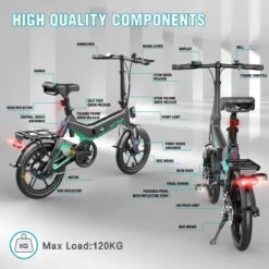 Merkloos Hitway 14F005 Elektrische Fiets E-bike | Opvouwbaar | 250W Motor | 7.5Ah | 16" | Zwart / Groen 20 Merkloos Hitway 14F005 Elektrische Fiets E-bike | Opvouwbaar | 250W Motor | 7.5Ah | 16" | Zwart / Groen -Optimaal Fietsenreeksen Winkel 1200x1200 133