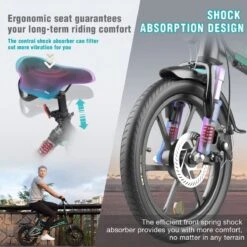 Merkloos Hitway 14F005 Elektrische Fiets E-bike | Opvouwbaar | 250W Motor | 7.5Ah | 16" | Zwart / Groen 21 Merkloos Hitway 14F005 Elektrische Fiets E-bike | Opvouwbaar | 250W Motor | 7.5Ah | 16" | Zwart / Groen -Optimaal Fietsenreeksen Winkel 1200x1200 134