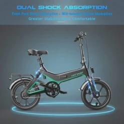 Merkloos Hitway 14F005 Elektrische Fiets E-bike | Opvouwbaar | 250W Motor | 7.5Ah | 16" | Zwart / Groen 22 Merkloos Hitway 14F005 Elektrische Fiets E-bike | Opvouwbaar | 250W Motor | 7.5Ah | 16" | Zwart / Groen -Optimaal Fietsenreeksen Winkel 1200x1200 135