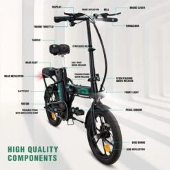 HITWAY Elektrische Fiets Met 36V 7.5Ah Verwijderbare Batterij, Bereik Tot 75 Km Lange Afstand Elektrische Fiets 16 Inch, 250W Achtermotor E-Citybike Holland Bike 13 HITWAY Elektrische Fiets Met 36V 7.5Ah Verwijderbare Batterij, Bereik Tot 75 Km Lange Afstand Elektrische Fiets 16 Inch, 250W Achtermotor E-Citybike Holland Bike -Optimaal Fietsenreeksen Winkel 1200x1200 42