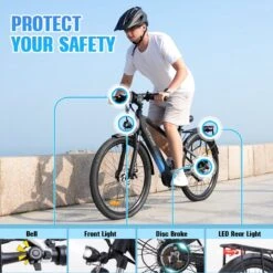 HITWAY 26" Elektrische Mountainbike, 35-70KM Power Assist-fietsen Voor Mannen En Vrouwen, 48V/7,5Ah/250W Krachtige E-bike 12 HITWAY 26" Elektrische Mountainbike, 35-70KM Power Assist-fietsen Voor Mannen En Vrouwen, 48V/7,5Ah/250W Krachtige E-bike -Optimaal Fietsenreeksen Winkel 1200x1200 46