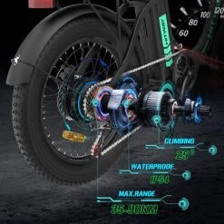 HITWAY E Bike Fat Tire Urban Opvouwbare Elektrische Fiets, 20 Inch, 250W/36V/11,2Ah Batterij Voor Heren En Dames -Optimaal Fietsenreeksen Winkel 1200x1200 6