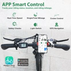 Merkloos Windgoo E20 Urban- Elektrische Fiets - E-bike - 20Inch - 12.5Ah - APP - Fat Tire - 7 Speed Shimano -Optimaal Fietsenreeksen Winkel 1200x1200 90