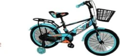 Kinderfiets - 16 Inch Kinderfiets -vanaf 4-7 Jaar Jongens En Meisjes Fietsen - Terugtrap -Rem -Stabilisatoren（2 Zijwieltjes）- Mandje - Achterbank - Groen -Optimaal Fietsenreeksen Winkel 1200x565 1
