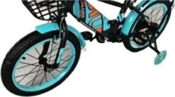 Kinderfiets - 16 Inch Kinderfiets -vanaf 4-7 Jaar Jongens En Meisjes Fietsen - Terugtrap -Rem -Stabilisatoren（2 Zijwieltjes）- Mandje - Achterbank - Groen -Optimaal Fietsenreeksen Winkel 1200x672