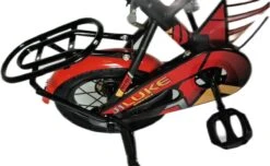 Kinderfiets - 12 Inch Kinderfiets -vanaf 2-4 Jaar Jongens En Meisjes Fietsen - Terugtrap -Rem -Stabilisatoren（2 Zijwieltjes）- Mandje - Achterbank - Rood -Optimaal Fietsenreeksen Winkel 1200x739