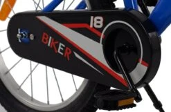 2Cycle Biker Kinderfiets - 18 Inch - Blauw - Jongensfiets -Optimaal Fietsenreeksen Winkel 1200x789