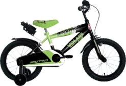 Volare Sportivo Kinderfiets - Jongens - 16 Inch - Neon Groen Zwart - 95% Afgemonteerd -Optimaal Fietsenreeksen Winkel 1200x824 1