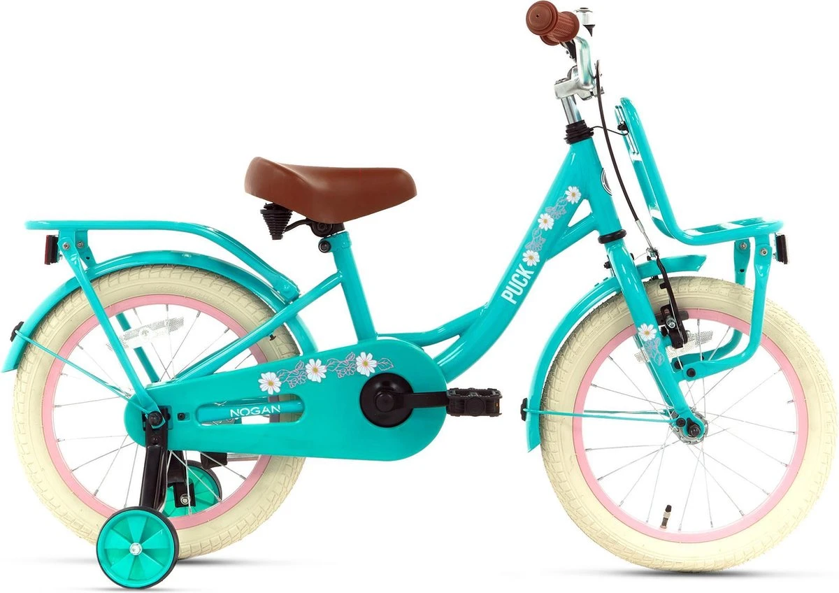 Nogan Puck - Kinderfiets - Meisjesfiets - 16 Inch - Turquoise 3 Nogan Puck - Kinderfiets - Meisjesfiets - 16 Inch - Turquoise