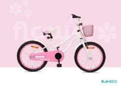 Amigo Flower Meisjesfiets - Kinderfiets 18 Inch - Wit -Optimaal Fietsenreeksen Winkel 1200x857 1