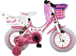 Volare Rose Kinderfiets - Meisjes - 12 Inch - Roze - 2 Handremmen -Optimaal Fietsenreeksen Winkel 1200x876 1
