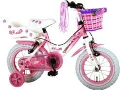 Volare Rose Kinderfiets - Meisjes - 12 Inch - Roze - 2 Handremmen -Optimaal Fietsenreeksen Winkel 1200x900 3