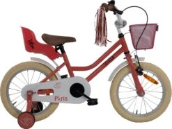 2Cycle Paris Meisjesfiets - 16 Inch - Roze-Wit - Met Poppenzitje - Meisjesfiets -Optimaal Fietsenreeksen Winkel 1200x905 2