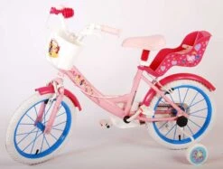 Volare Disney Princess Kinderfiets - Meisjes - 16 Inch - Roze Blauw - Twee Handremmen -Optimaal Fietsenreeksen Winkel 1200x910 3