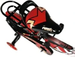 Kinderfiets - 12 Inch Kinderfiets -vanaf 2-4 Jaar Jongens En Meisjes Fietsen - Terugtrap -Rem -Stabilisatoren（2 Zijwieltjes）- Mandje - Achterbank - Rood -Optimaal Fietsenreeksen Winkel 1200x913