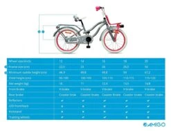 Amigo Lovely - Kinderfiets 20 Inch - Meisjes - Grijs 20 Amigo Lovely - Kinderfiets 20 Inch - Meisjes - Grijs -Optimaal Fietsenreeksen Winkel 1200x920 16