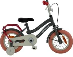2Cycle Pretty - Kinderfiets - 12 Inch - Grijs-Roze - Meisjesfiets -Optimaal Fietsenreeksen Winkel 1200x933 2
