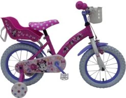 Volare Disney Minnie Cutest Ever! - Kinderfiets - Meisjes - 14 Inch - Roze -Optimaal Fietsenreeksen Winkel 1200x934