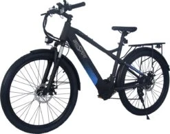 Elektrische Fiets Off-Road | E-Fietsen | Electric Mountain Bike | E-bike | 250W Motor | 26 Inch | Zwart BK7 -Optimaal Fietsenreeksen Winkel 1200x946