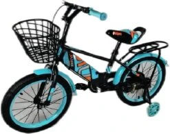 Kinderfiets - 16 Inch Kinderfiets -vanaf 4-7 Jaar Jongens En Meisjes Fietsen - Terugtrap -Rem -Stabilisatoren（2 Zijwieltjes）- Mandje - Achterbank - Groen -Optimaal Fietsenreeksen Winkel 1200x948 4