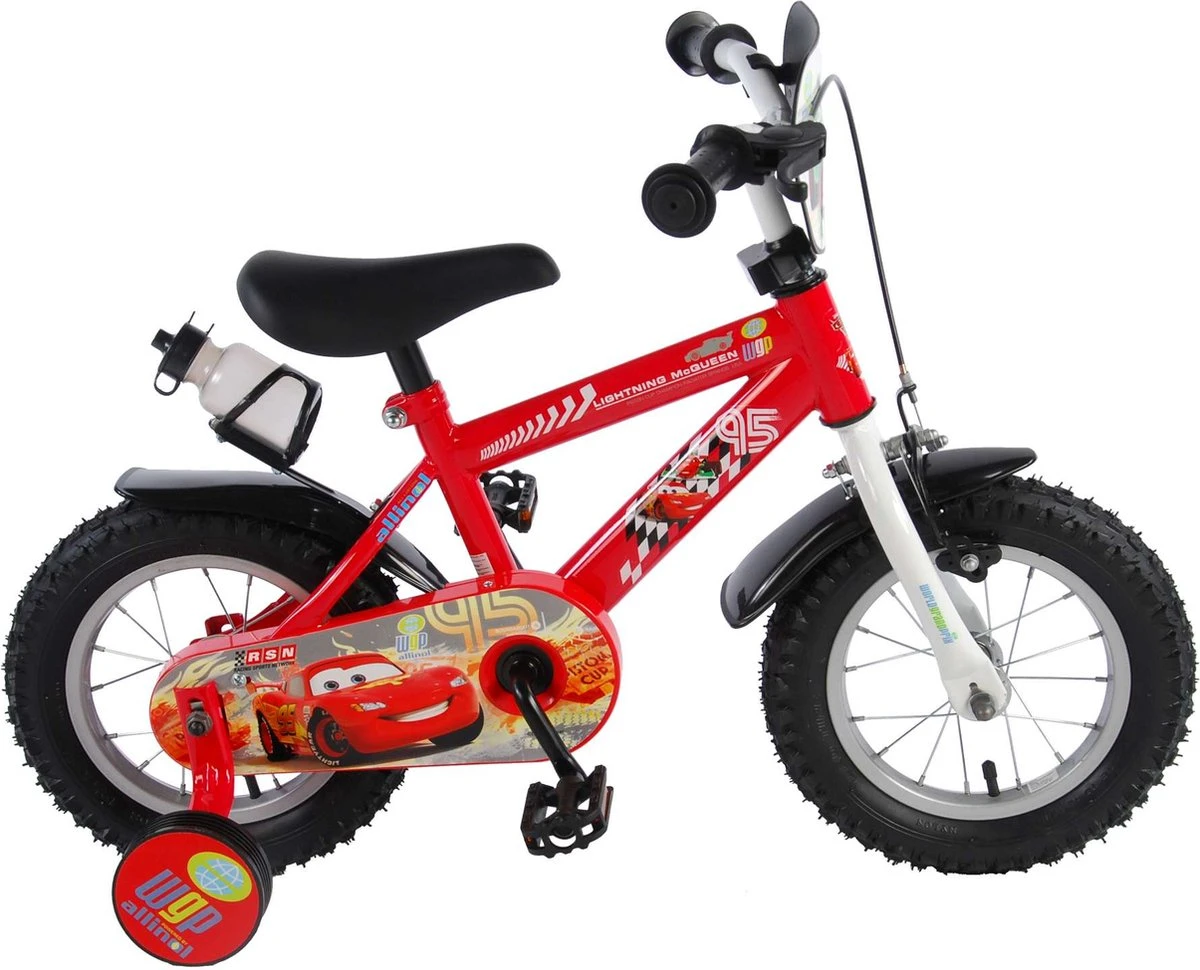 Volare Disney Cars Kinderfiets - Jongens - 12 Inch - Rood 3 Volare Disney Cars Kinderfiets - Jongens - 12 Inch - Rood