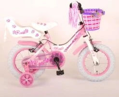 Volare Rose Kinderfiets - Meisjes - 12 Inch - Roze - 2 Handremmen -Optimaal Fietsenreeksen Winkel 1200x973