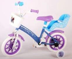 Volare Disney Frozen Kinderfiets - Meiden - 12 Inch - Blauw Paars - Doortrapsysteem -Optimaal Fietsenreeksen Winkel 1200x976