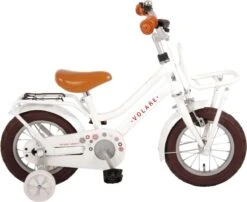 Volare Liberty Kinderfiets - Meisjes - 12 Inch - Wit - 95% Afgemonteerd