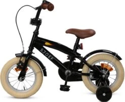 SJOEF Cruise Jongensfiets 12 Inch - Zwart -Optimaal Fietsenreeksen Winkel 1200x988
