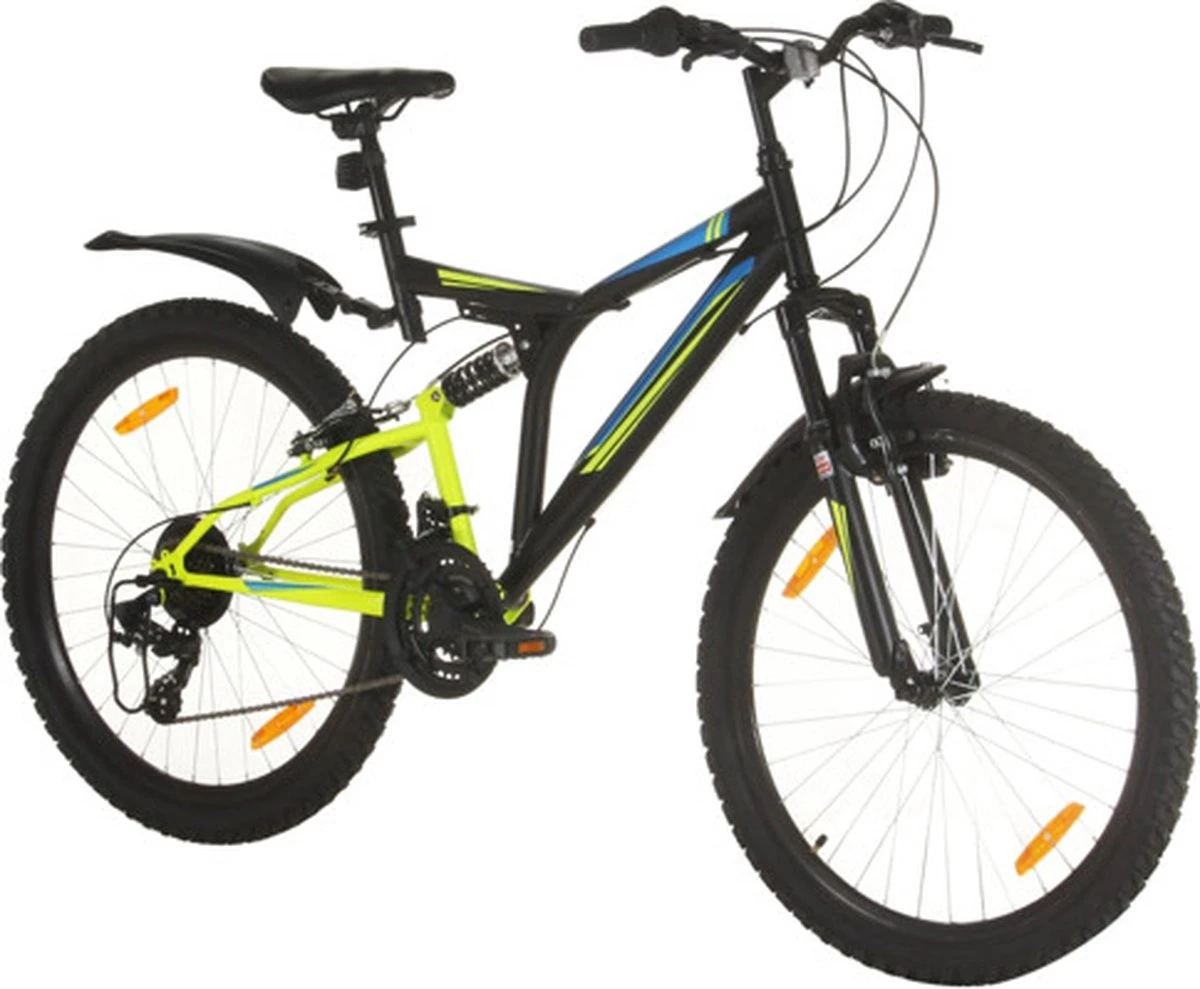 VidaXL Mountainbike 21 Versnellingen 26 Inch Wielen 49 Cm Zwart 4 VidaXL Mountainbike 21 Versnellingen 26 Inch Wielen 49 Cm Zwart - Afbeelding 2