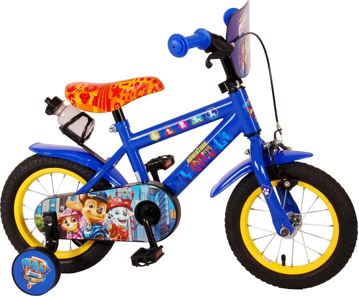 Volare PAW Patrol Kinderfiets - Jongens - 12 Inch - Blauw 4 Volare PAW Patrol Kinderfiets - Jongens - 12 Inch - Blauw - Afbeelding 2
