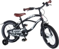 Volare Black Cruiser Kinderfiets - Jongens - 16 Inch - Zwart - 2 Handremmen -Optimaal Fietsenreeksen Winkel 1200x997 2
