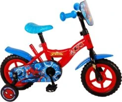 Marvel Spider-Man Kinderfiets - Jongens - 10 Inch - Rood/Blauw - Doortrapper -Optimaal Fietsenreeksen Winkel 1200x998