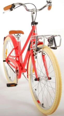 Volare Melody Kinderfiets - Meisjes - 24 Inch - Koraal Rood - Prime Collection -Optimaal Fietsenreeksen Winkel 662x1200
