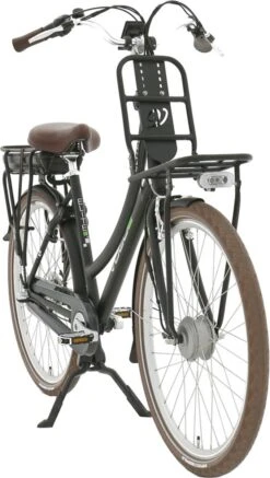 Vogue Elite - Fiets (elektrisch) - Vrouwen - Matzwart - 50 -Optimaal Fietsenreeksen Winkel 679x1200