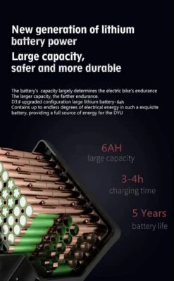 DYU D3F Opvouwbare Elektrische Fiets, Slimme Mountainbike Voor Volwassenen, 240W Aluminiumlegering Fiets Verwijderbare 36V/10Ah Lithium-ion Batterij Met 3 Rijmodi 20 DYU D3F Opvouwbare Elektrische Fiets, Slimme Mountainbike Voor Volwassenen, 240W Aluminiumlegering Fiets Verwijderbare 36V/10Ah Lithium-ion Batterij Met 3 Rijmodi -Optimaal Fietsenreeksen Winkel 742x1200