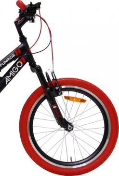 Amigo Fun Ride - Mountainbike 20 Inch - Voor Jongens En Meisjes - Met 7 Versnellingen - Zwart/Rood 15 Amigo Fun Ride - Mountainbike 20 Inch - Voor Jongens En Meisjes - Met 7 Versnellingen - Zwart/Rood -Optimaal Fietsenreeksen Winkel 815x1200