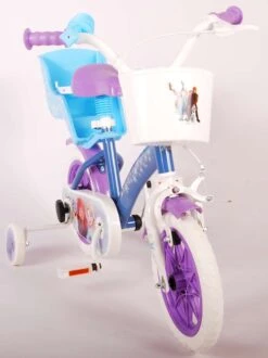 Volare Disney Frozen Kinderfiets - Meiden - 12 Inch - Blauw Paars - Doortrapsysteem -Optimaal Fietsenreeksen Winkel 897x1200